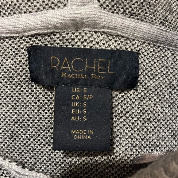 Rachel Roy Plaid Hooded Sweater, size S - Picture 3 of 7